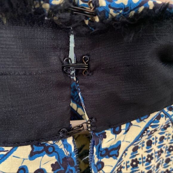 Floral Print 3/4 Sleeve Round Neck Midi A-Line Dress - Picture 9 of 12